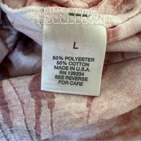 Dressbarn Women’s Floral Gray Red Short Sleeve Top Size: Large - Picture 5 of 6